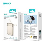 BWOO Magnetni bežični Power Bank s kablom
