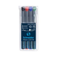 SCHNEIDER Marker MAXX 224 M, set 4 boje
