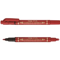PENTEL Marker permanentni PENTEL TWIN TIP N crveni