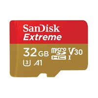 SANDISK MicroSD Card s SD adapterom Extreme microSDXC 32 GB; 100MB/s A2 C10 V30 UHS-I