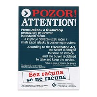 NARODNE NOVINE Naljepnica "Fiskalizacija"
