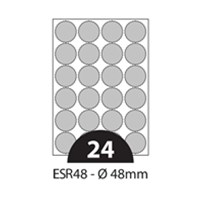 STICKY Naljepnice zvjezdaste, srebrne