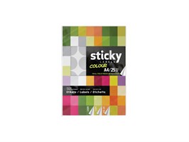 STICKY Naljepnice zvjezdaste, srebrne