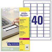 AVERY-ZWECKFORM NO-PEEL sigurnosne etikete