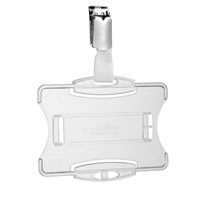 DURABLE Nosač ID kartice s kopčom transparent