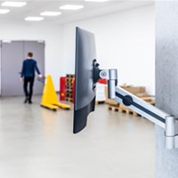 DURABLE Nosač monitora zidni s rukom