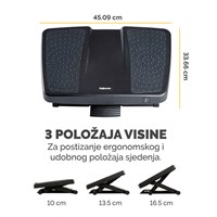 FELLOWES Odmarač za noge Professional 