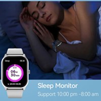 BWOO Pametni sat s fitness trackerom 2.01" Touch Round Screen IP67