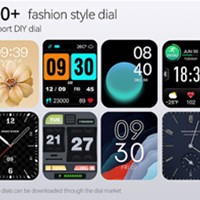 BWOO Pametni sat s fitness trackerom 2.01" Touch Round Screen IP67