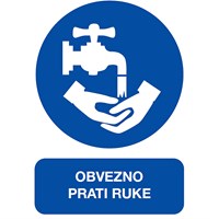 Ploča OBAVEZNO PRATI RUKE
