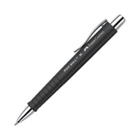 FABER-CASTELL POLY BALL kemijska olovka M, crna