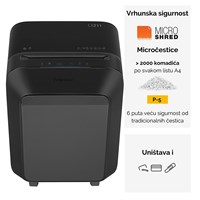 FELLOWES Powershred LX211 crni