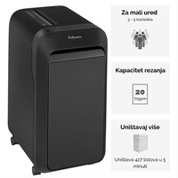 FELLOWES Powershred LX221 crni