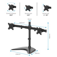 FELLOWES PROFESSIONAL nosač 2 monitora 
