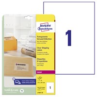 AVERY-ZWECKFORM Prozirne etikete za laser