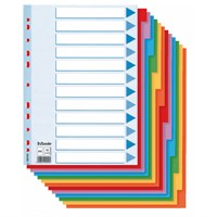 ESSELTE Registar A4 kartonski 12 boja, karton