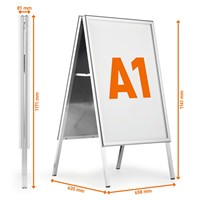 DURABLE Reklamni FOLD OUTDOOR A1 ulični A-stalak