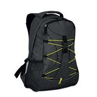 GIFTS Ruksak Glow Monte Lema tamno sivi / zelene vezice