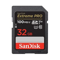 SANDISK Secure Digital Card eXtreme PRO SD 32 GB 100MB/s Class 10 V30 UHS-I U3