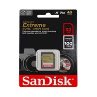 SANDISK Secure Digital Card eXtreme SD 32 GB; R100MB/s Class 10 UHS-I U3