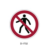 DURABLE Sigurnosne podne oznake  P004: Zabranjeno pješacima