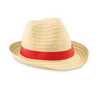 GIFTS Slamnati šešir  crvena