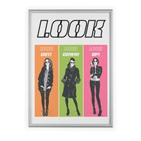 DURABLE SNAP okvir za postere, srebrni A1: vanjske dim. 660x900 mm