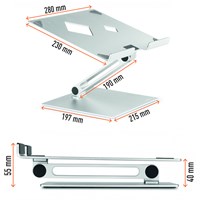 DURABLE Stalak za laptop RISE