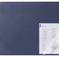 DURABLE Stolna podloga s rubom tamnoplava