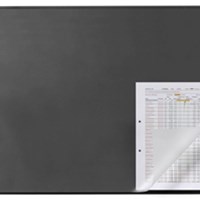 DURABLE Stolna podloga s rubom crna