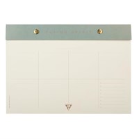 CLAIREFONTAINE Stolni planer FLYING SPIRIT 24x17 cm, zeleni