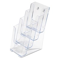 DEFLECTO Stolni stalak za prospekte 4xA6: 112x210 mm, prozirni