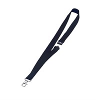 DURABLE Tekstilni lančić s karabinerom crni