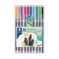 STAEDTLER TRIPLUS Fineliner flomasteri komplet 10 boja