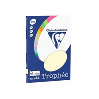 CLAIREFONTAINE TROPHEE PASTEL papir u boji cream, 120g
