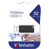 VERBATIM USB memorija PinStripe 2.0 32 GB