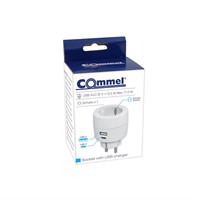 COMMEL Utičnica s USB punjačem A+C