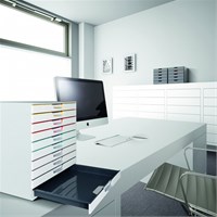 DURABLE VARICOLOR® WHITE kutija s 10 ladica