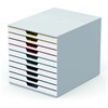 DURABLE VARICOLOR® WHITE kutija s 10 ladica