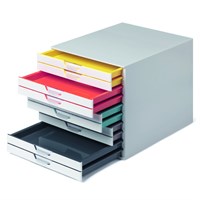 DURABLE VARICOLOR® WHITE kutija s 10 ladica