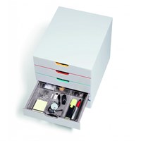 DURABLE VARICOLOR® WHITE kutija s 5 ladica