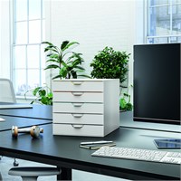 DURABLE VARICOLOR® WHITE kutija s 5 ladica