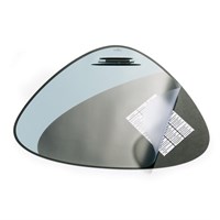 DURABLE VEGAS stolna podloga srebrna s plavim