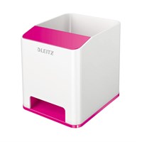 LEITZ WOW čaša za olovke bijela/pink