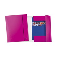 LEITZ WOW fascikl s klapnama i gum. A4, metalik pink