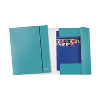 LEITZ WOW fascikl s klapnama i gum. A4, metalik tirkizni