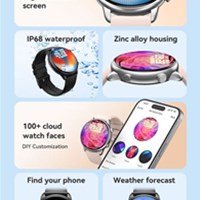 BWOO Ženski pametni sat Sport Fitness 1.43" Touch Screen IP68