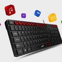 GENIUS Žičana tipkov. s mišem C126