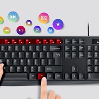 GENIUS Žičana tipkov. s mišem KM-170