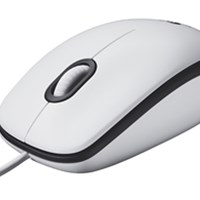 LOGITECH Žičani optički miš M 100 M100: USB, bijeli (910-006764)